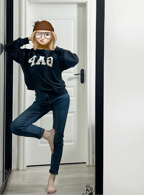 包邮试衣剪 经典秋冬穿搭加绒小脚裤 韩版通勤复古水洗弹力牛仔裤