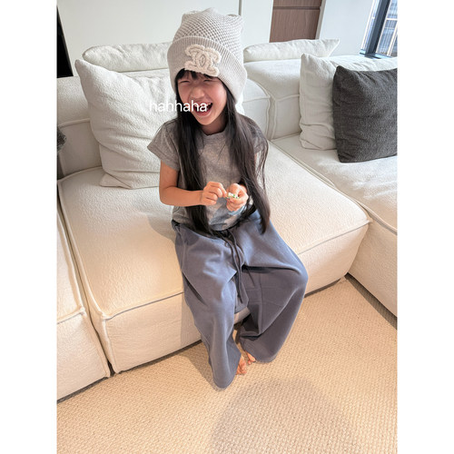 LaiLai 松弛随性*磨毛棉舒适保暖中大童秋冬卫衣裤休闲裤女童长裤