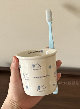 陶瓷材质质感超好可爱贝壳小猫