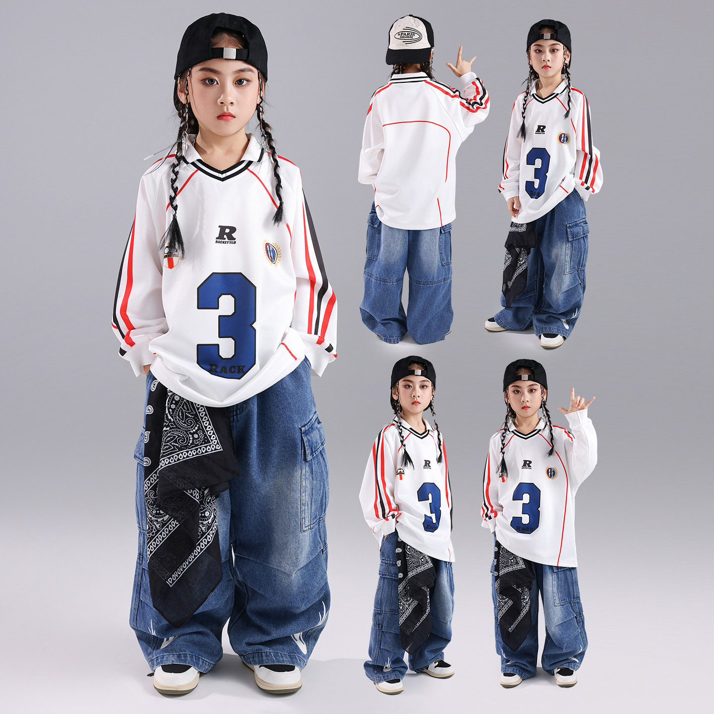 迪克家hiphop街舞童装男童演出服