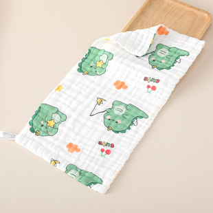 【实惠款】六层25x50cm纯棉纱布童巾儿童擦脸毛巾婴幼儿宝宝印花