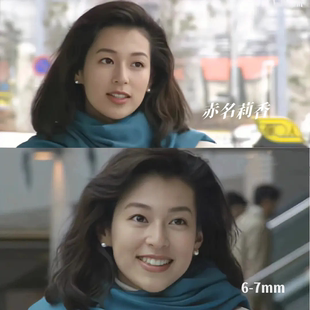 MayJune 东京爱情故事赤名莉香同款天然淡水珍珠耳钉纯银耳饰女