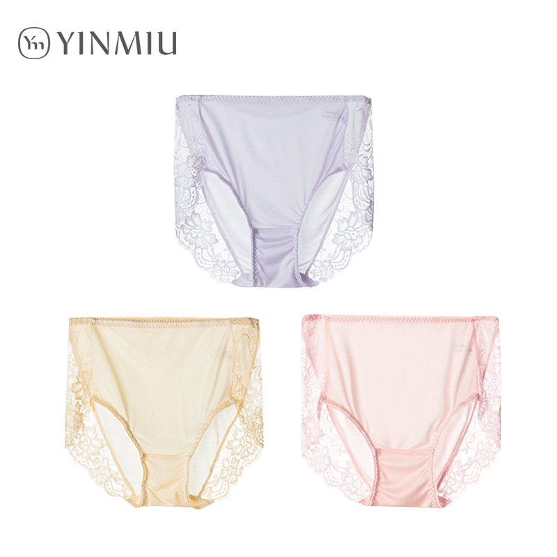 100%桑蚕丝与蕾丝的拼接，温柔养肤，轻薄透