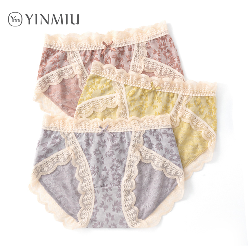 茵缪甜美蕾丝无痕女士内裤