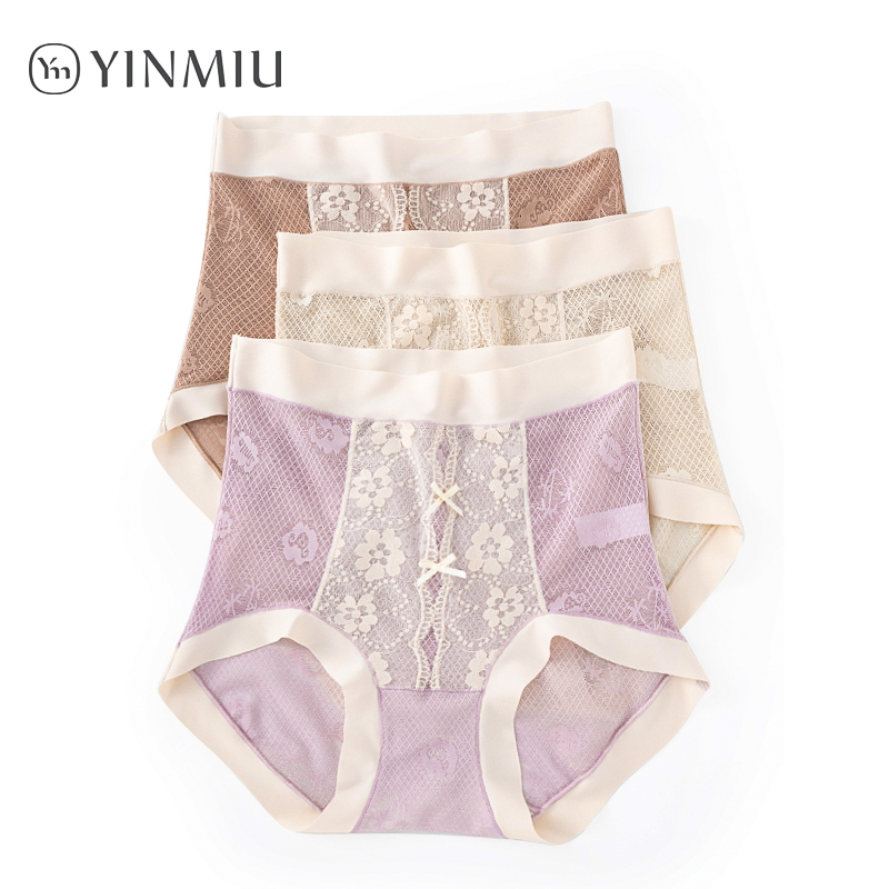 高腰收腹提臀性感唯美蕾丝内裤
