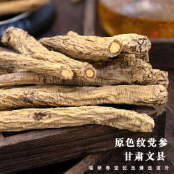 文县纹党参230g 甘肃文党参潞党条潞党片节中药材 煮水煲汤无熏硫