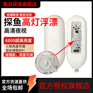 可视锚鱼高灯浮漂超亮无红点水影诱鱼灯深水浑水钩可充电浮球高灯