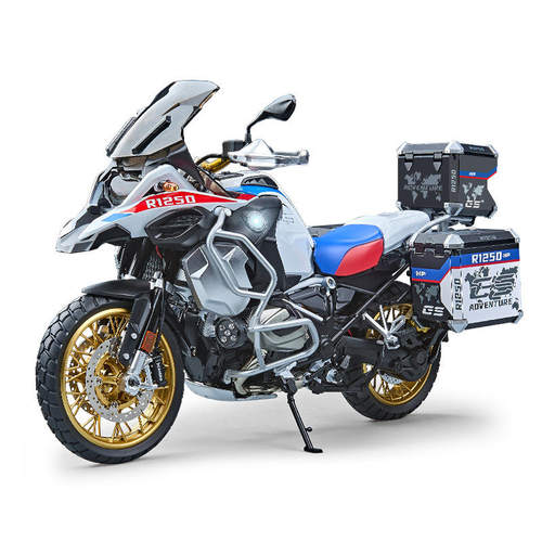 新款1:7水鸟R1250GS合金摩托车模型仿真大号机车汽配店装饰摆件批