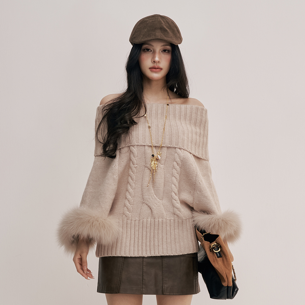 CHILLZOEY毛衣雪中絮语斗篷