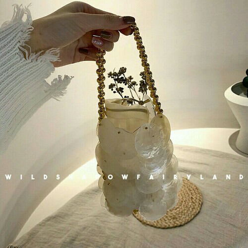 blingbling虾片小包手提包