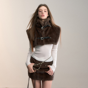 新款 披肩设计感百搭实用毛毛设计马甲2025冬季 官方授权 PITTI VIA