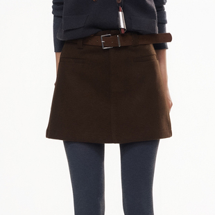 官方授权 新款 CHILL ZOEY半身裙百搭气质显瘦冷萃咖啡包臀裙25冬季