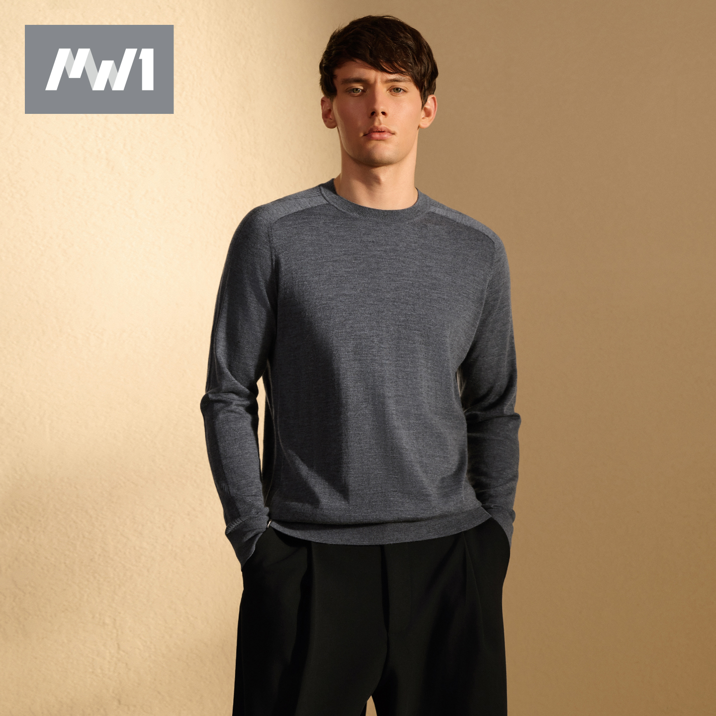 MW1曼妮芬男士山羊绒衫