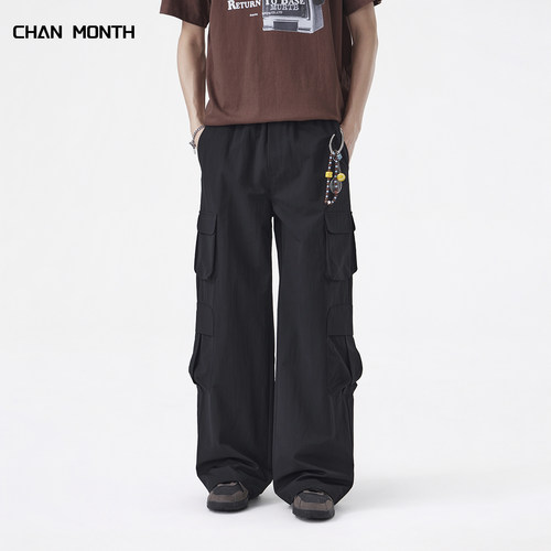 CHANMONTH美式工装休闲裤子男