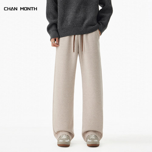 CHANMONTH美式秋冬羊毛休闲裤