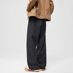 CHAN MONTH美式潮牌复古休闲工装裤男士秋季宽松百搭直筒阔腿长裤
