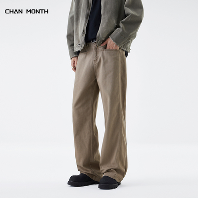 CHANMONTH美式复古酵磨休闲裤男