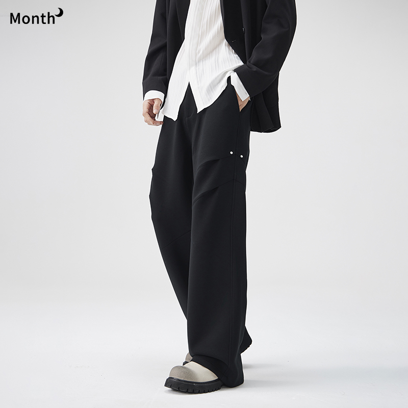 CM秋季美式褶皱伞兵裤男休闲裤