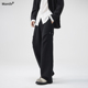 MONTH秋季 阔腿长裤 美式 CHAN 褶皱伞兵裤 男百搭休闲裤 直筒拖地裤 子