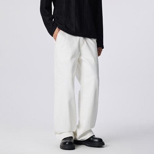 CHANMONTH美式高街复古牛仔裤男