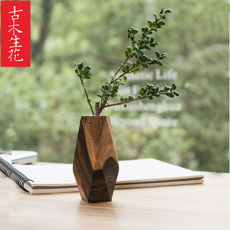 复古日式插花摆件禅意花器