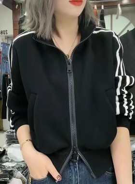 休闲宽松棒球服上衣女