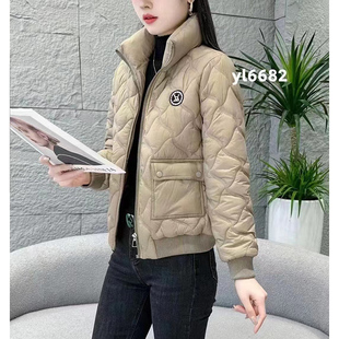 菱格棉服女装短款外套2026年冬季新款韩版棒球羽绒棉衣小个子棉袄