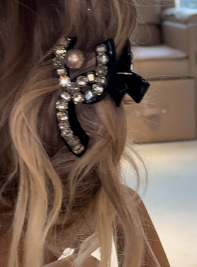 法式香颂◆韩国超闪抓夹高级感鲨鱼夹后脑勺盘发发夹发抓头饰发饰