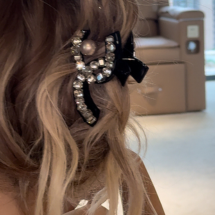 法式 韩国超闪抓夹高级感鲨鱼夹后脑勺盘发发夹发抓头饰发饰 香颂