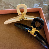 优雅风情 慵懒大号抓夹女气质后脑勺发夹鲨鱼夹高级感头饰 法式