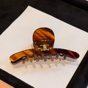 醋酸高级感优雅鲨鱼夹发饰盘发公主头小号半抓抓夹女 新款 法式