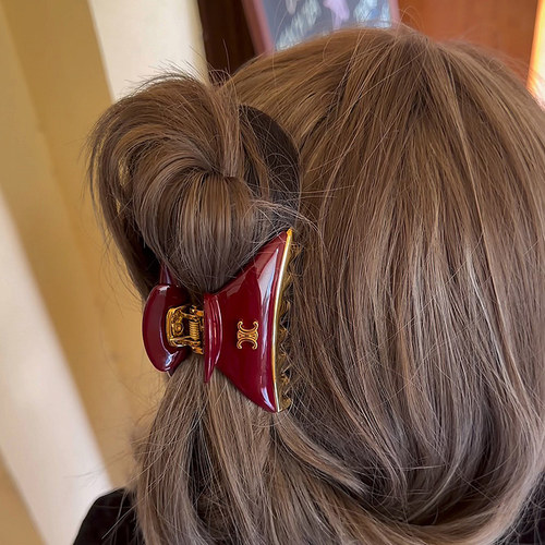 赫本lady◆追求高级感 南法感小公主夹抓夹时尚醋酸鲨鱼夹发饰