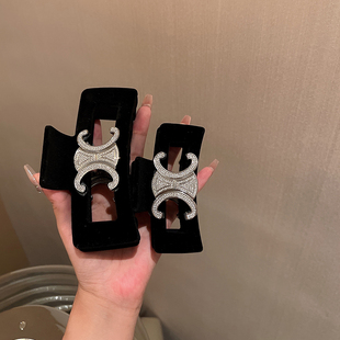 纽约日记 发量王者超大号满钻超闪后脑勺发抓轻奢高级感抓夹