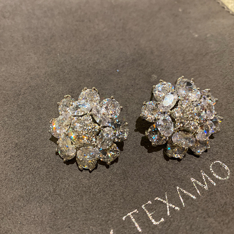 这也太高级了耳环花簇耳环