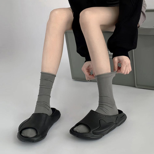 塔以夏季薄款冰冰袜女堆堆袜