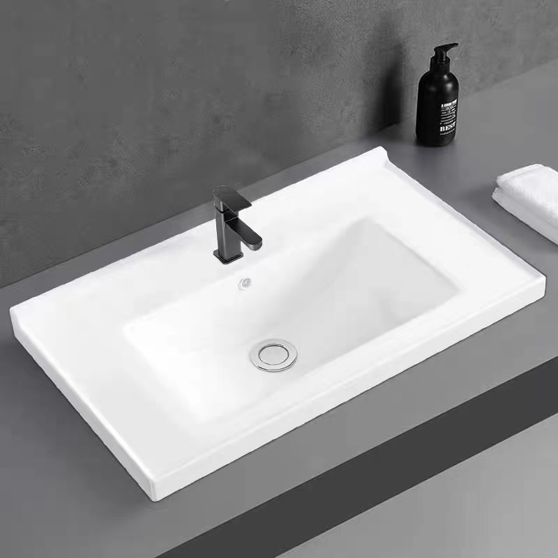 富帝豪一体陶瓷单盆厂家直销