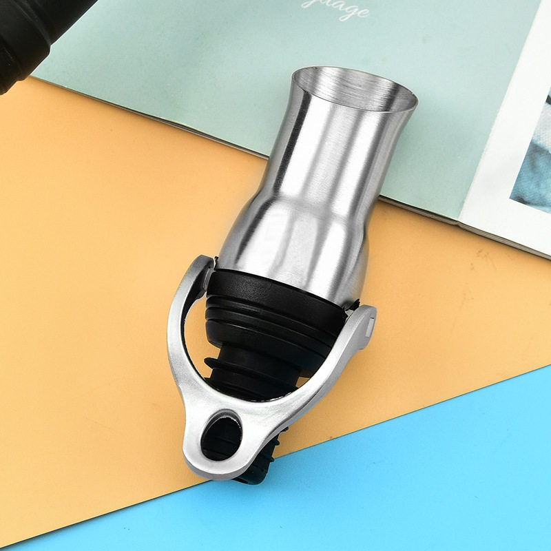 厂家批发 创意红酒塞子 不锈钢家用密封酒塞 葡萄酒红酒倒酒器