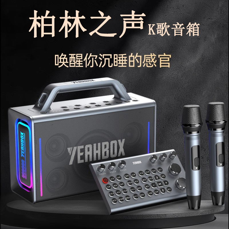 柏林之声蓝牙音箱K歌音响话筒