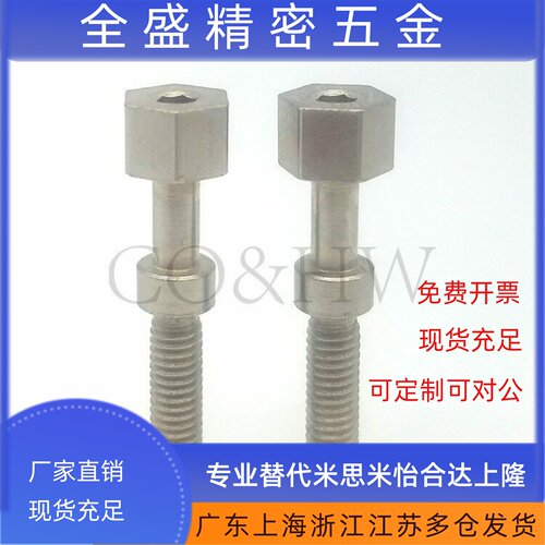 304不锈钢AJSTSR4/M5/M6/M8可调螺栓塞 六角型内六角孔 PAZ06