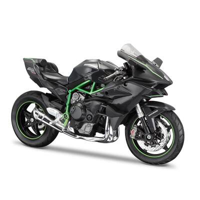 美驰图maisto 1:12川崎Ninja H2 R摩托车玩具合金车仿真模型摆件