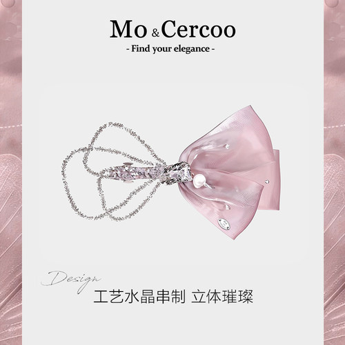 Cercoo/奢蔻蝴蝶结手工一字卡子