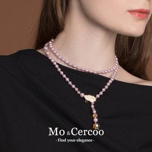 项链气质高级感轻奢小众颈链长款 Cercoo 奢蔻珍珠礼赞系列两戴式