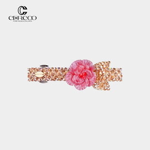 Cercoo 奢蔻莫奈花园小径后脑勺发饰顶夹发卡头饰横夹盘发刘海夹