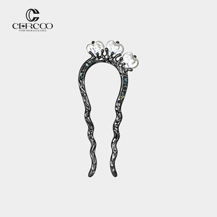 Cercoo 气质u型簪高级简约古风发簪女 奢蔻庞贝印象原创系列中式