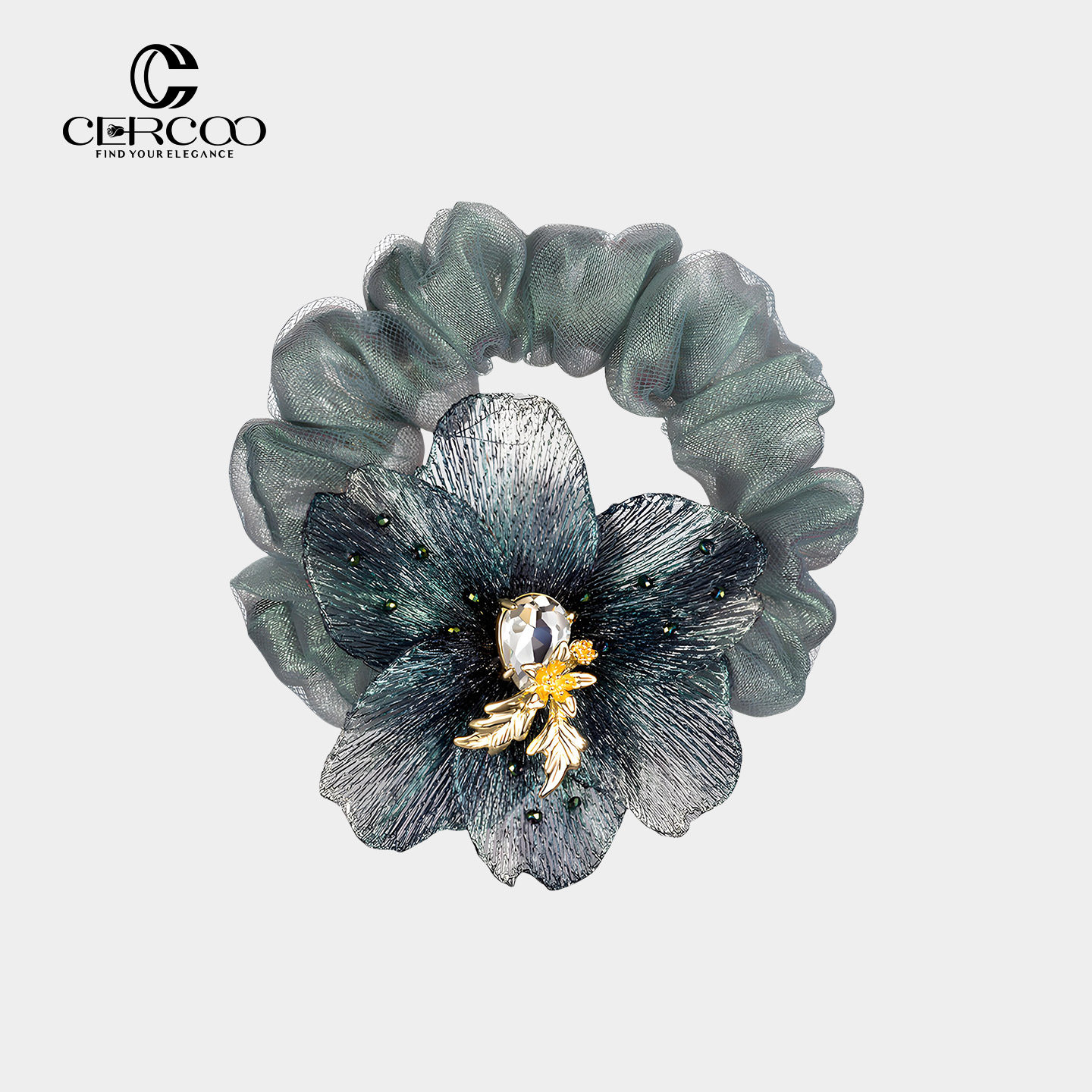 Cercoo/奢蔻梅里安梦蝶系列肥肠大肠发圈马尾丸子盘发头饰发绳女