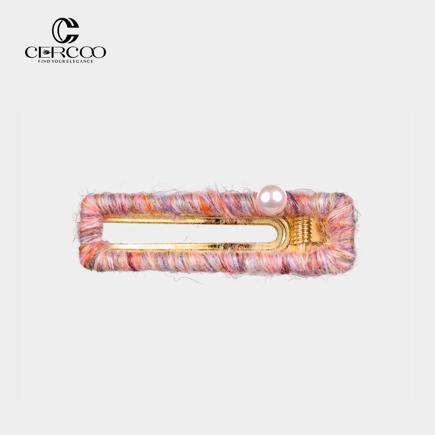 Cercoo/奢蔻雪绒颂系列冬季新款高级感边夹刘海碎发夹百搭头发饰