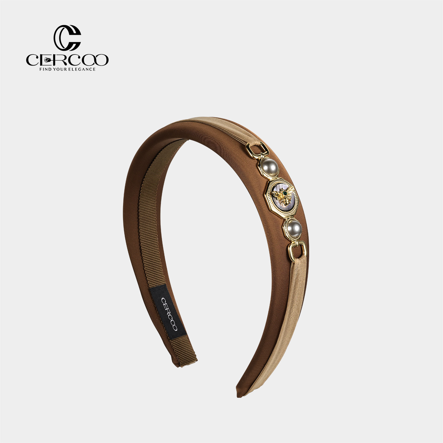 Cercoo/奢蔻维多利亚·蜂绪系列贝珠蜜蜂复古精致发箍高级感头饰