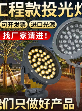led照树灯插地照树灯庭院灯景观射灯投光灯户外防水投射灯草坪灯