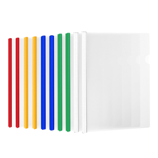 100个装加厚透明12c/16c/20c拉杆夹A4抽杆夹文件夹多层学生用文件袋办公用品资料册试卷夹插页夹书夹批发定制