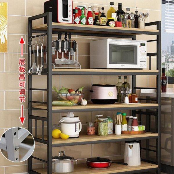 厨房置物架落地多层微波炉烤箱储物架多功能货架家用杂物收纳架子,厨房/烹饪用具,微波炉置物架,淘宝优惠券,粉丝福利购,淘宝优惠卷